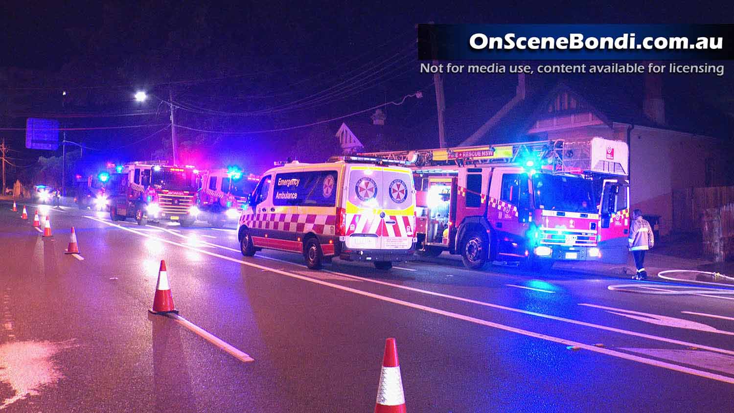 Fire fighters save home after blaze in Bondi Junction