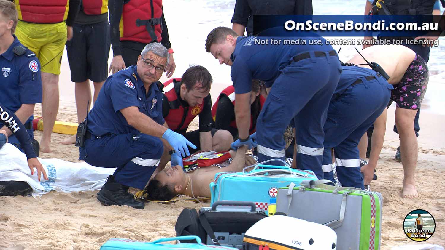 Four rescued from drowning after life savers respond during training session at Bondi Beach