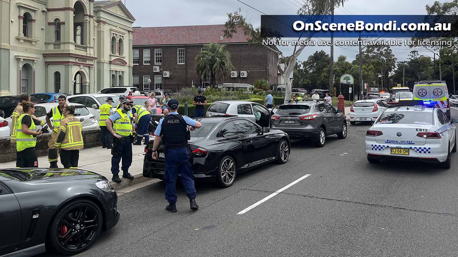 Woman in serious condition following crash in Randwick